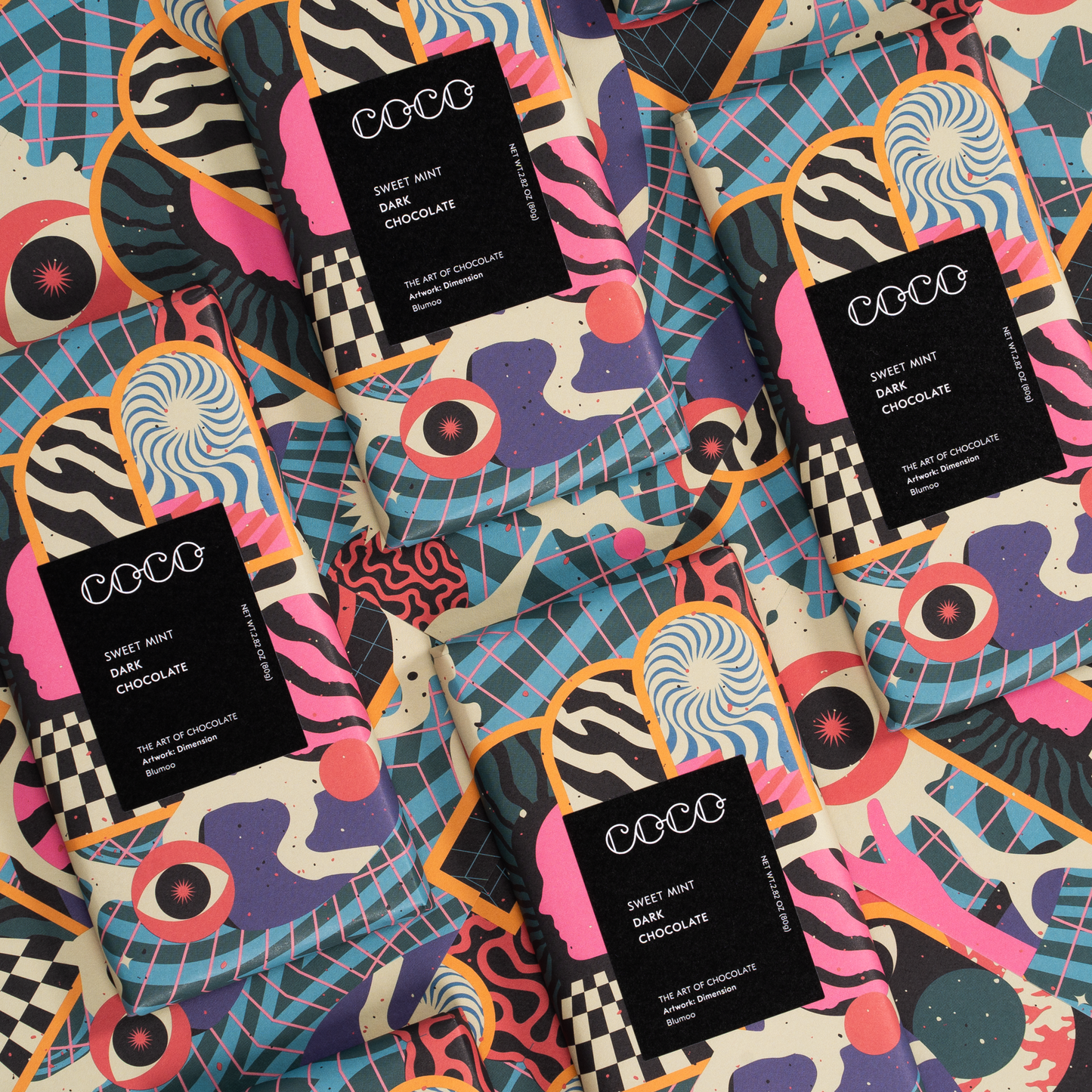 Sweet Mint Dark Chocolate Bar 80g