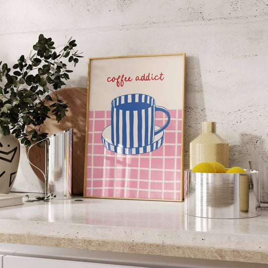 Coffee Addict Kitchen Print