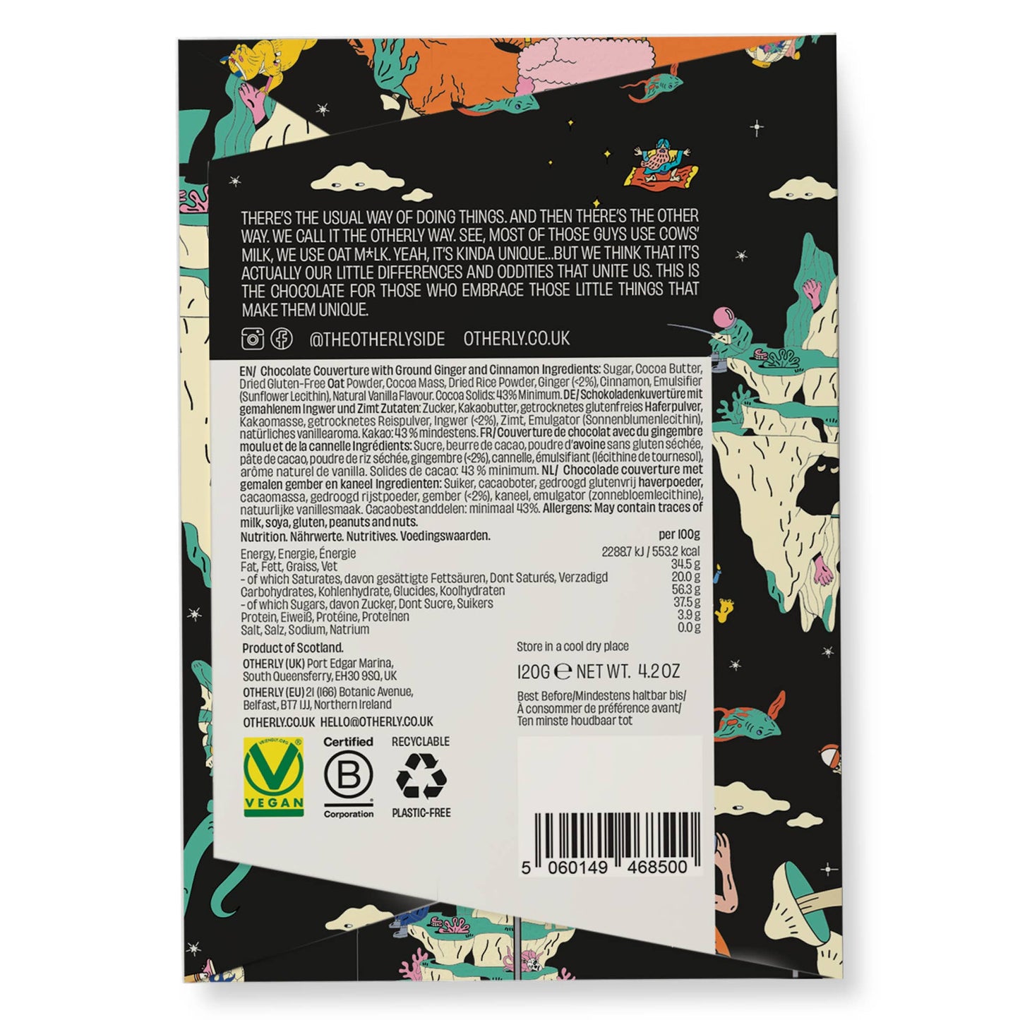 Gingerbread // 120G // Vegan // Creamy // OATM*LK CHOCOLATE