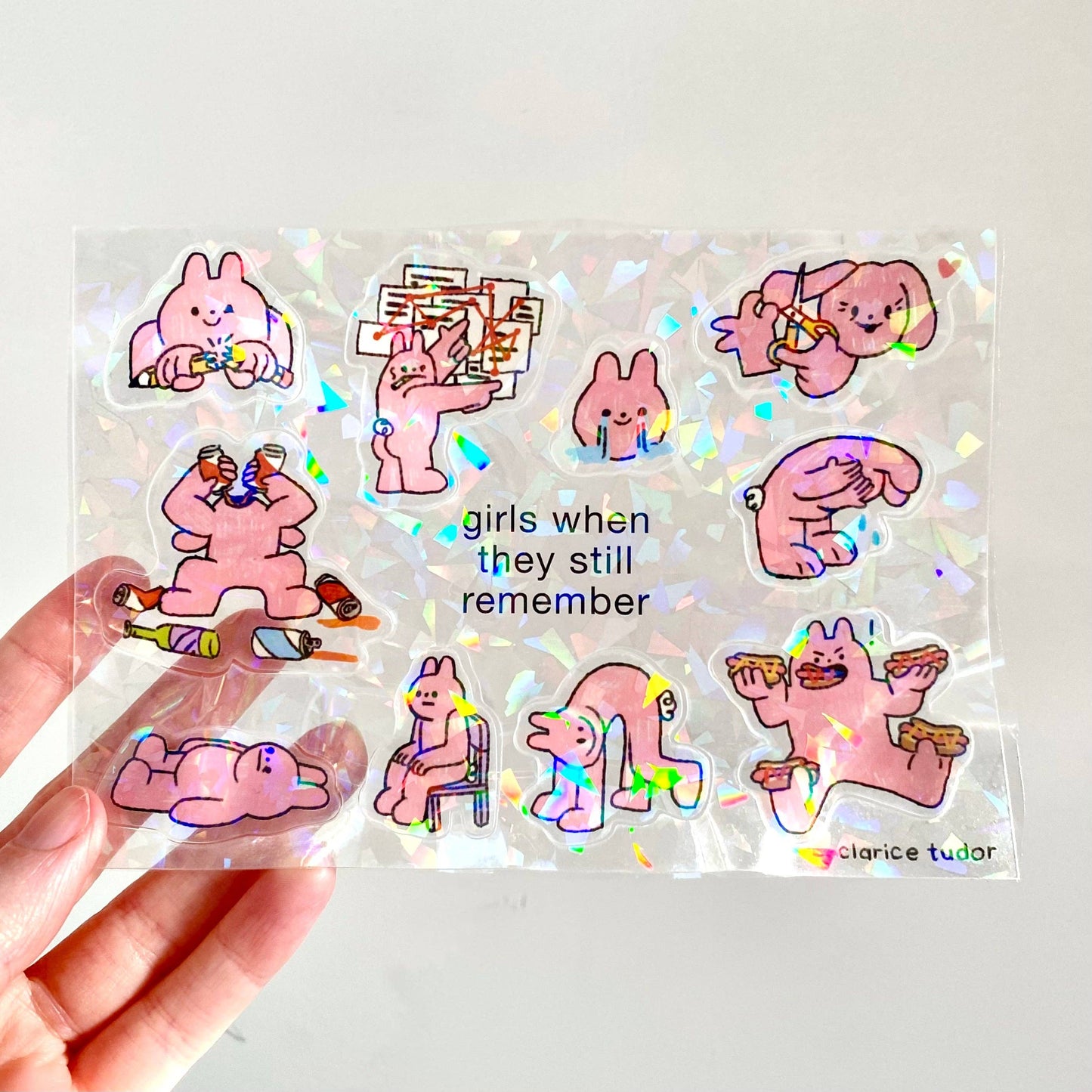 Girls When Sticker Sheet by Clarice Tudor