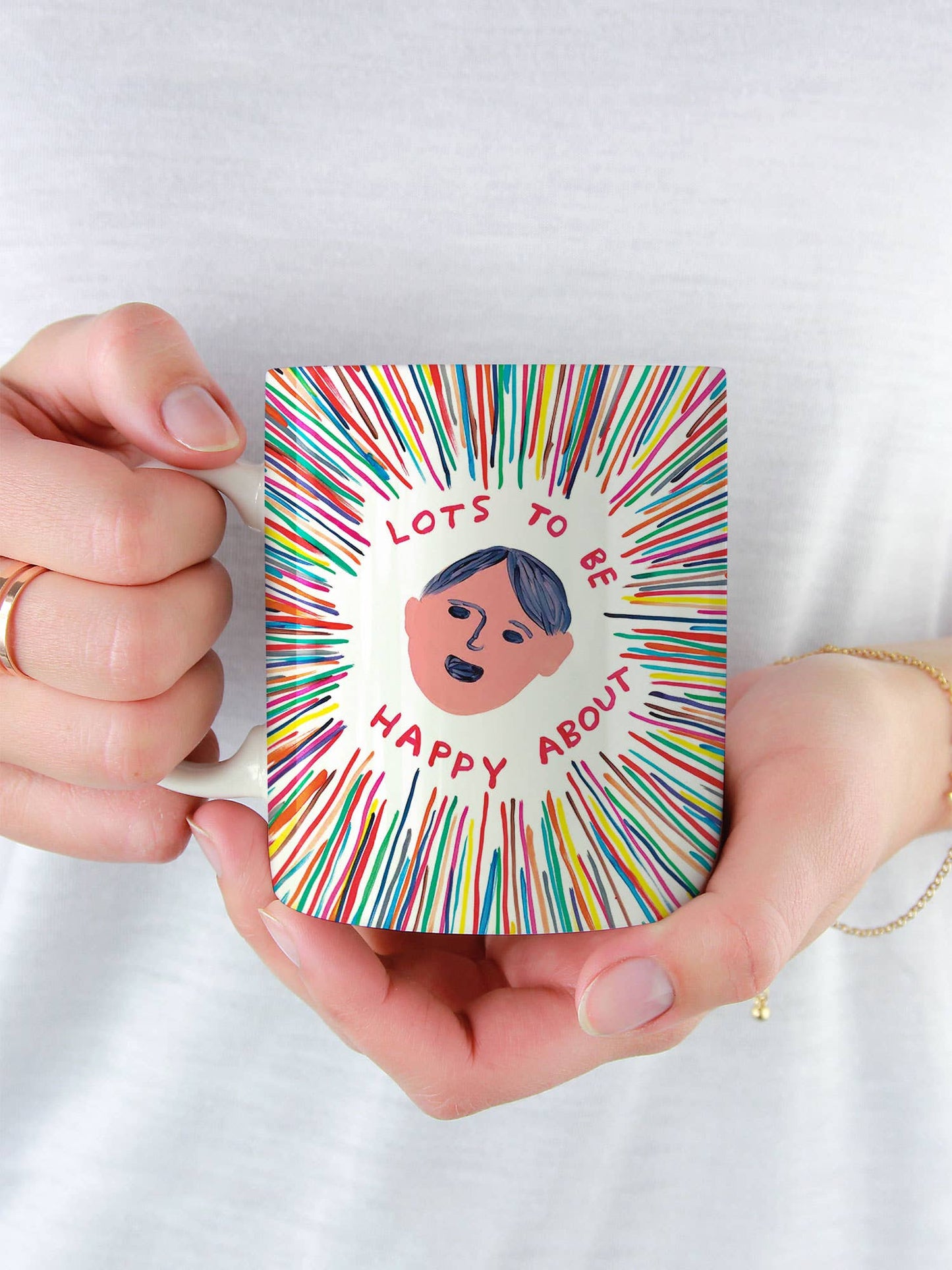 Lot's To Be Happy About - David Shrigley Mug