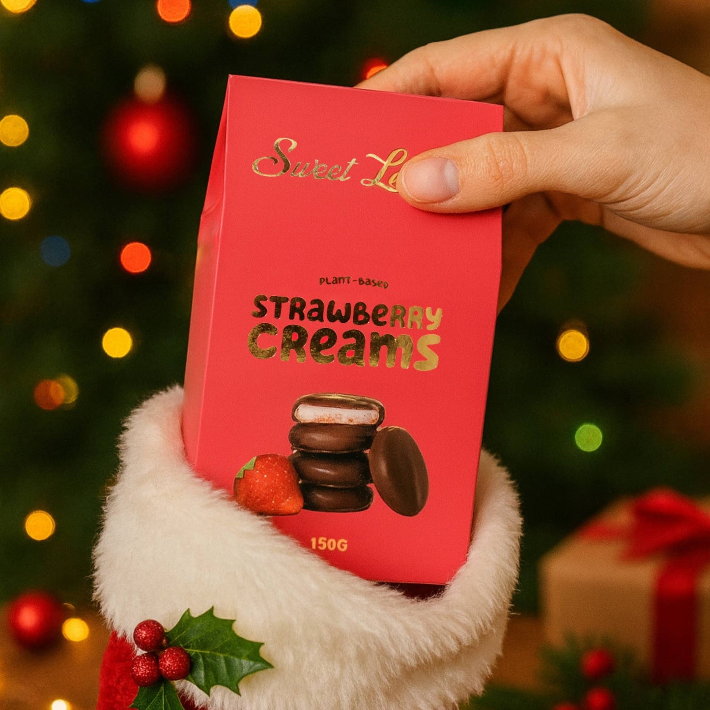 Plant-Based Chocolate Strawberry Creams 150g