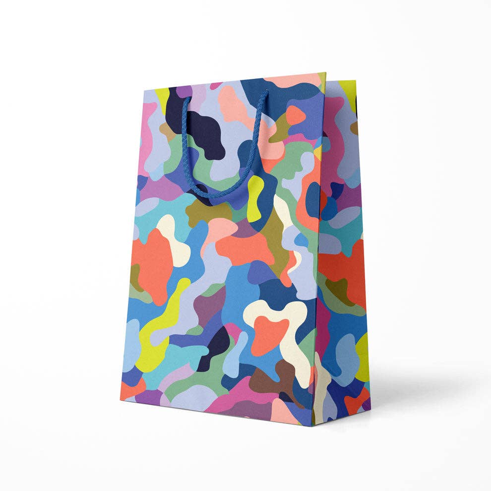 Colourful Camo Large Gift Bag (11782)