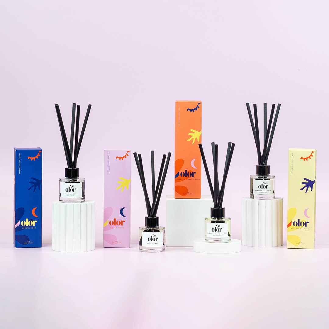 Mandarin + Sandalwood Mini Reed Diffuser