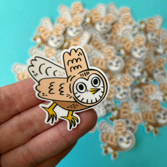 Owl Vinyl Sticker