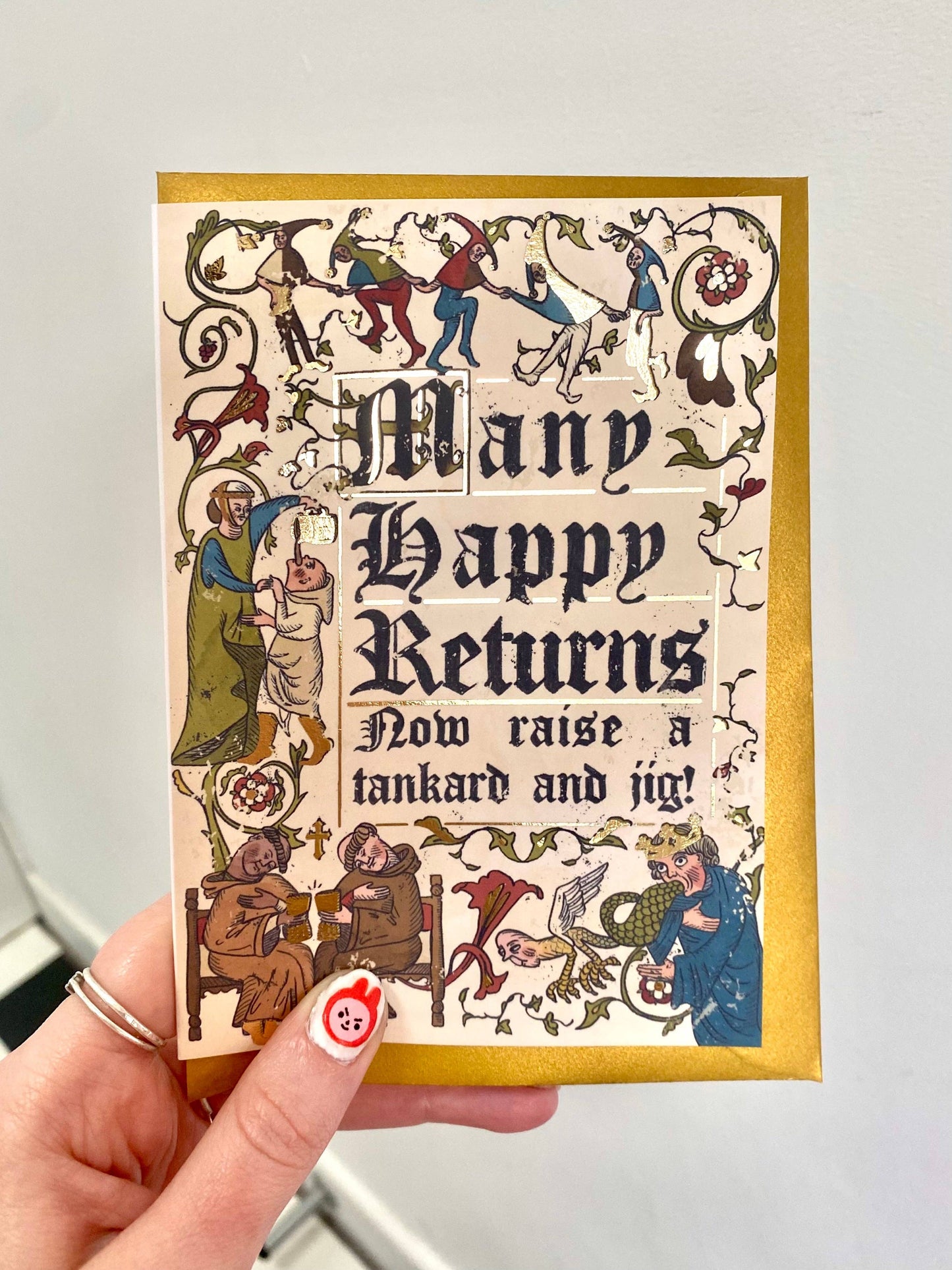 Many Happy Returns Medival Birthday Card
