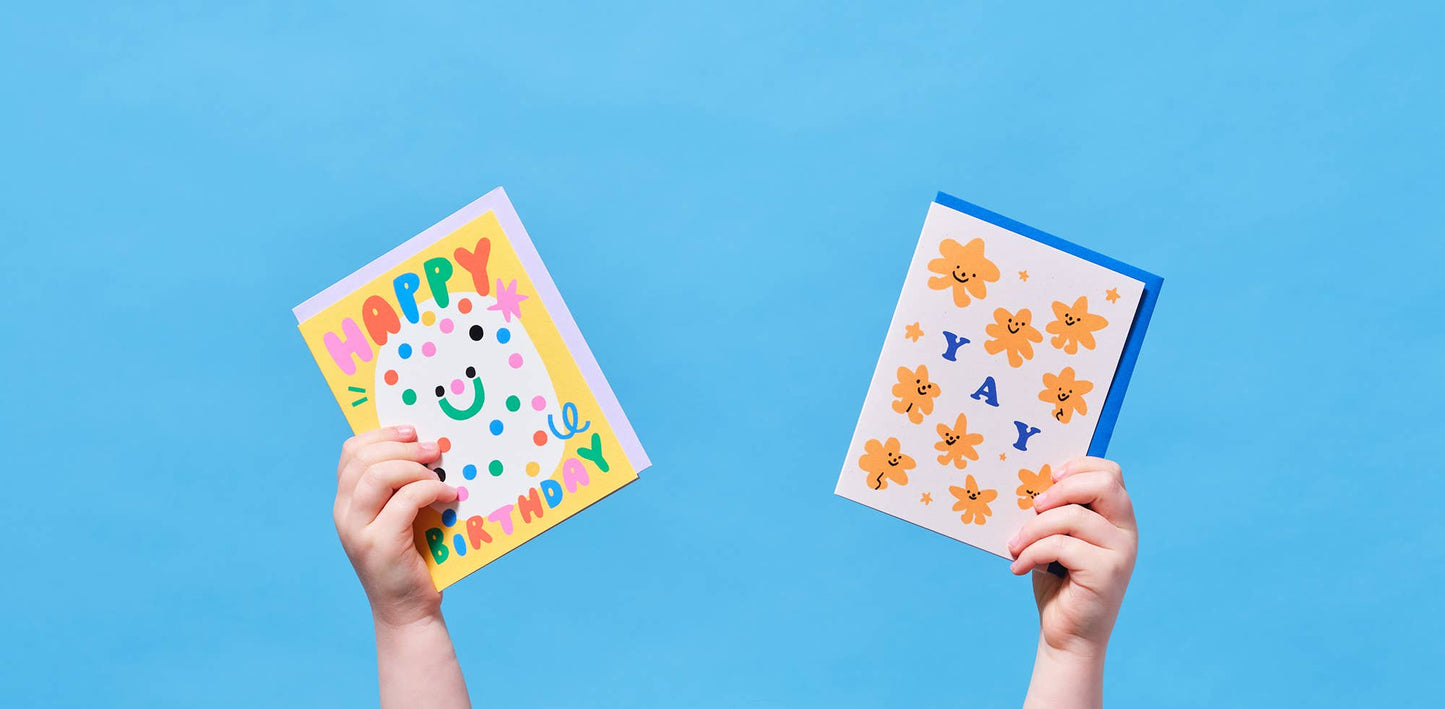 Yay Stars Birthday Greetings Card