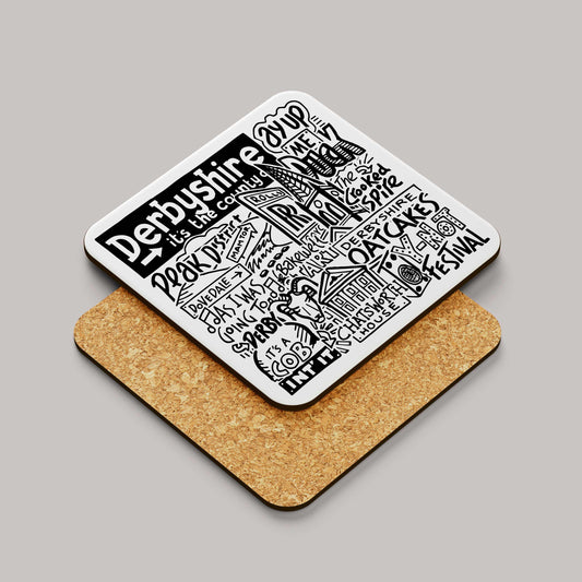 Derbyshire Landmarks Square Coaster