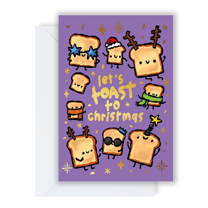 Let's Toast To Christmas Greeting Card