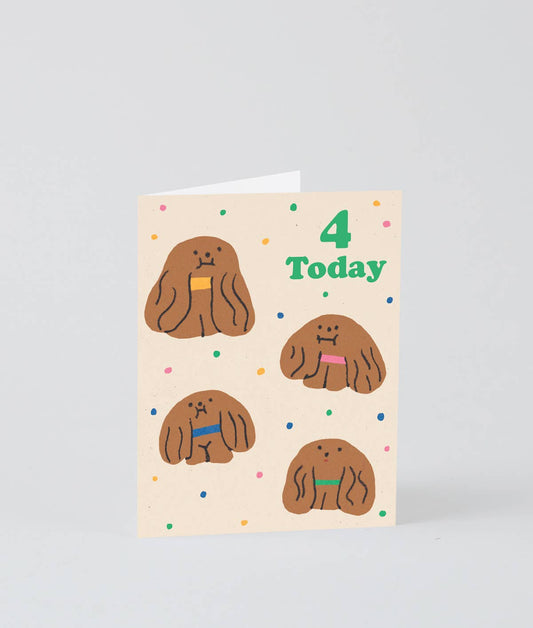 4 Today Kids Birthday Greetings Card