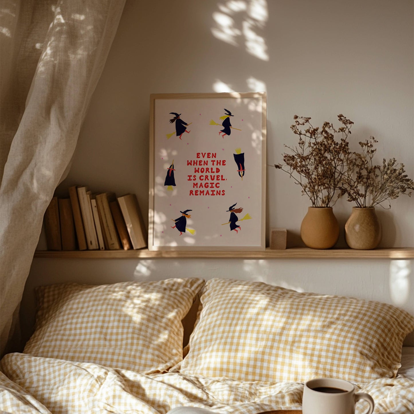 Even When The World Is Cruel, Magic Remains A4 Art Print