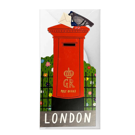 London Postbox Die Cut Card
