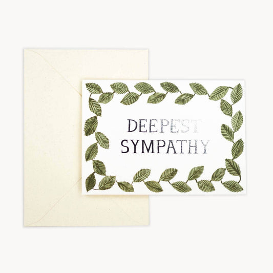 Deepest Sympathy Foiled Greeting Card