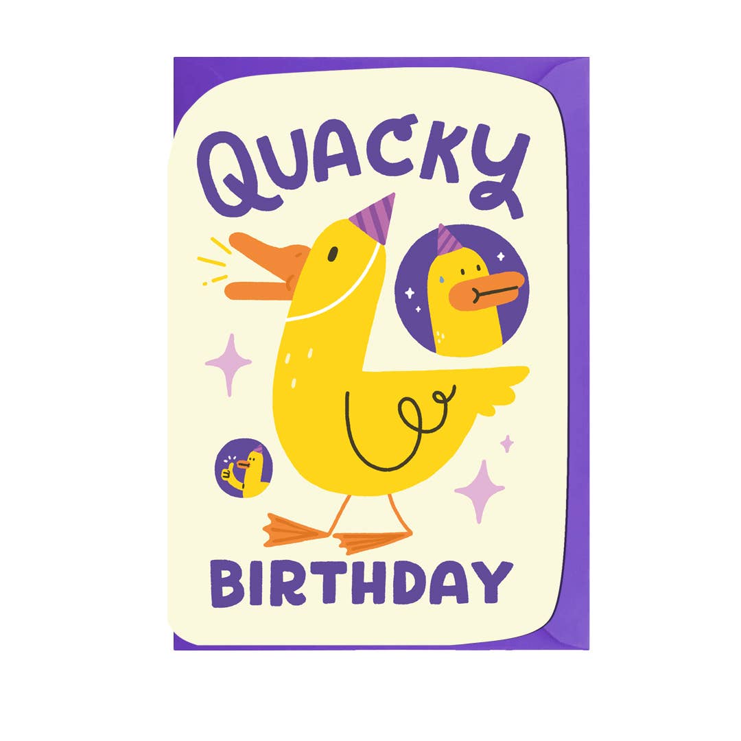 Quacky Birthday Duck Greeting Card