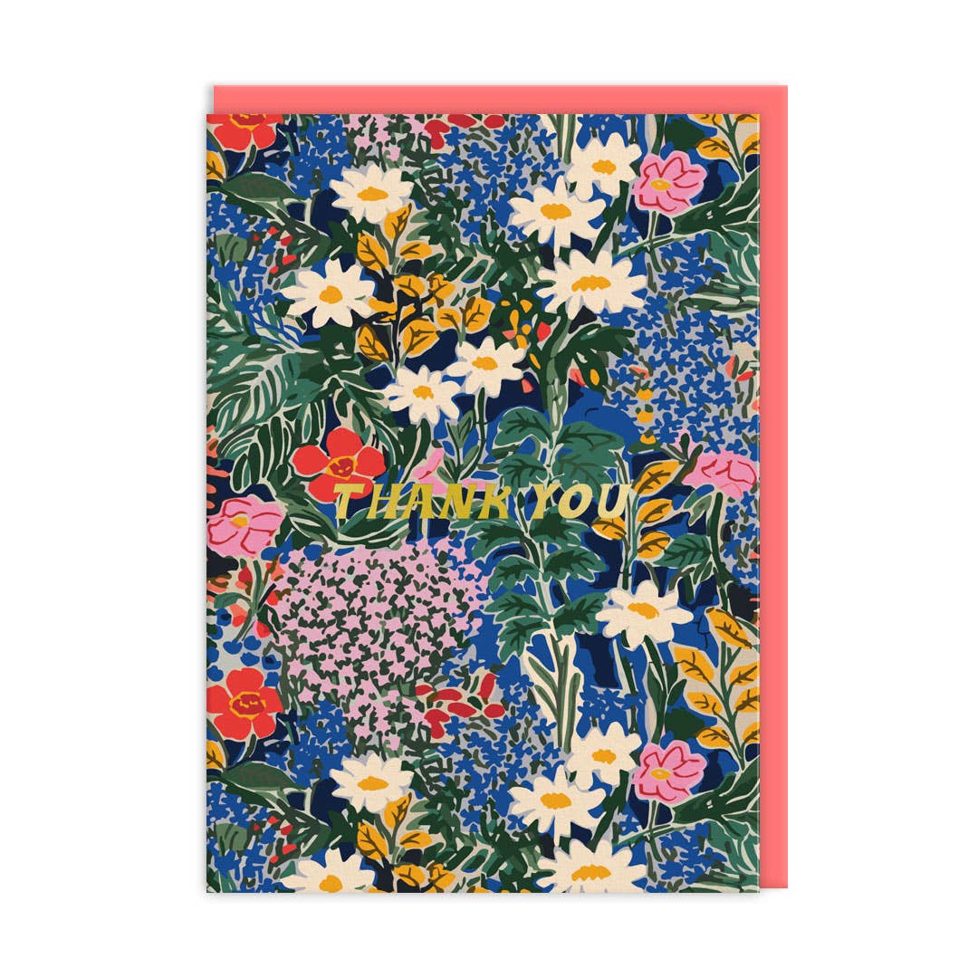 Painted Botanical Thank You Card Set - 6 Pack