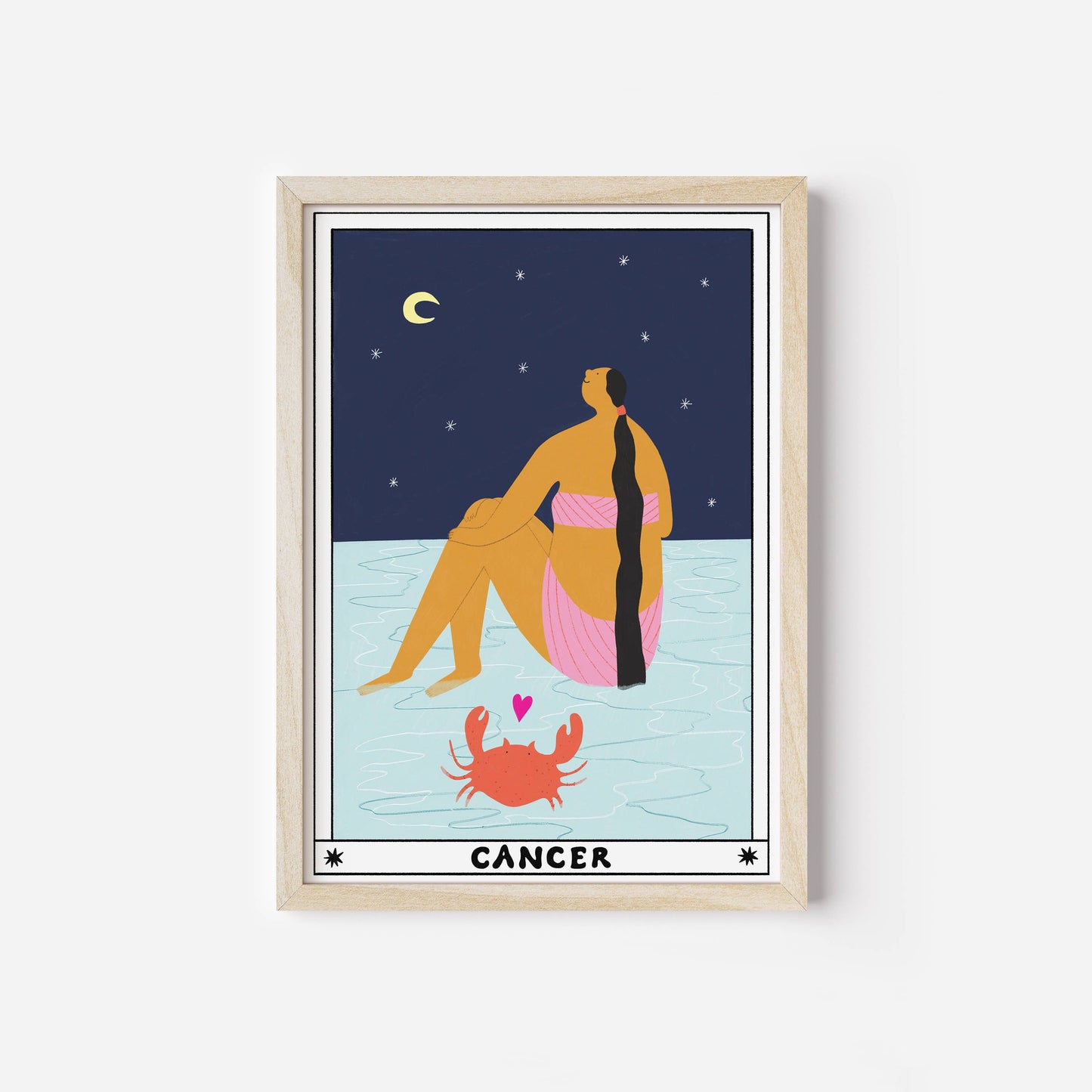 Tarot Cancer Art Print | Horoscope Print | Celestial Art