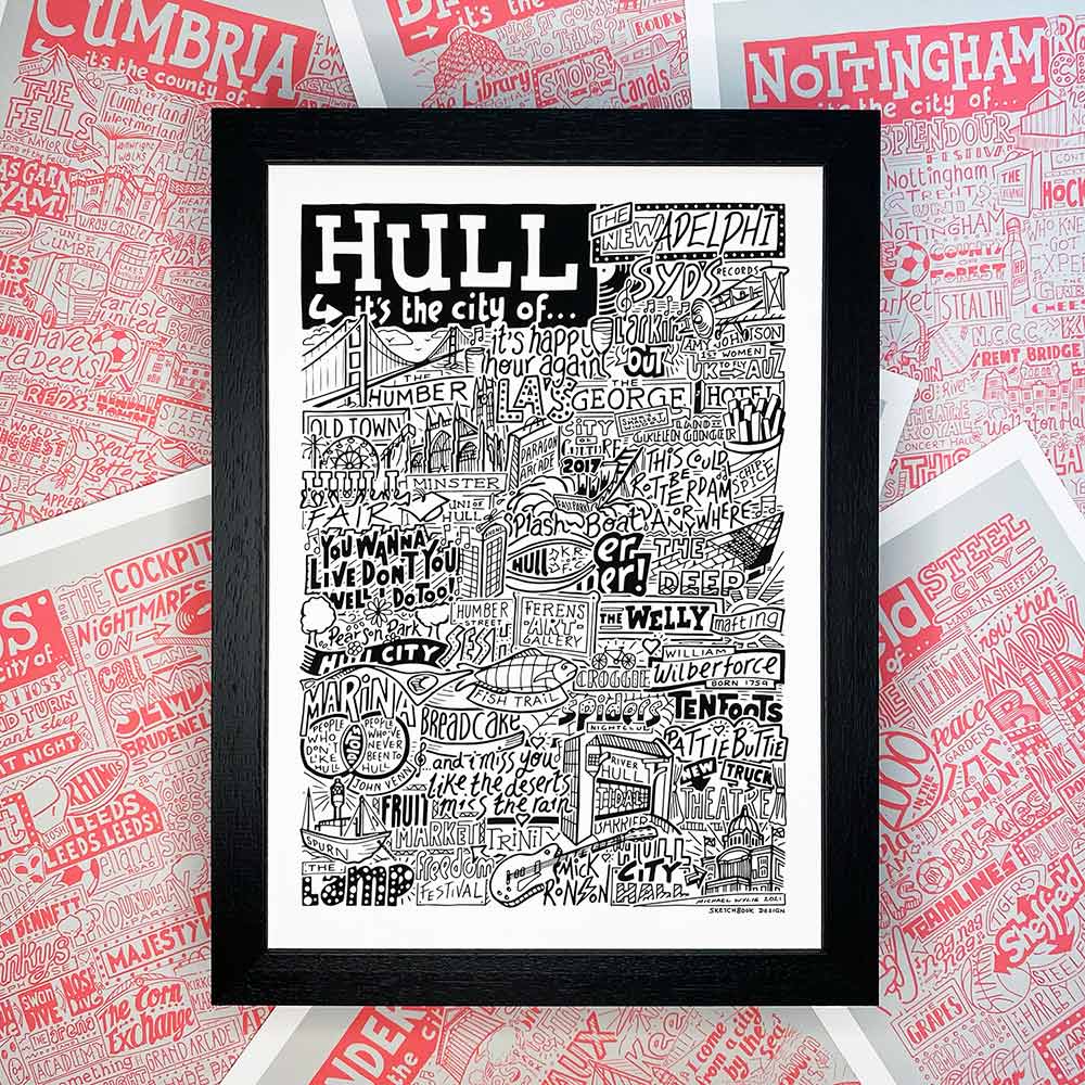 Hull Landmarks It's The City Of Art Print