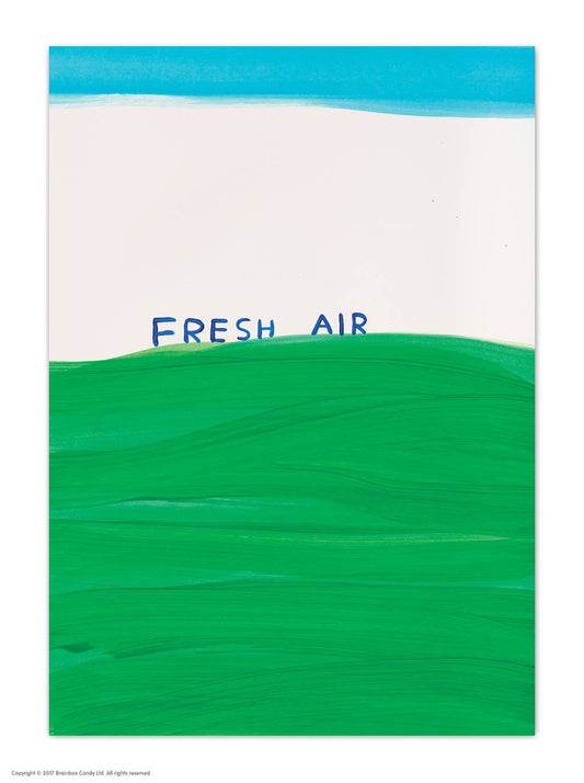 Fresh Air A6 Art Postcard By David Shrigley