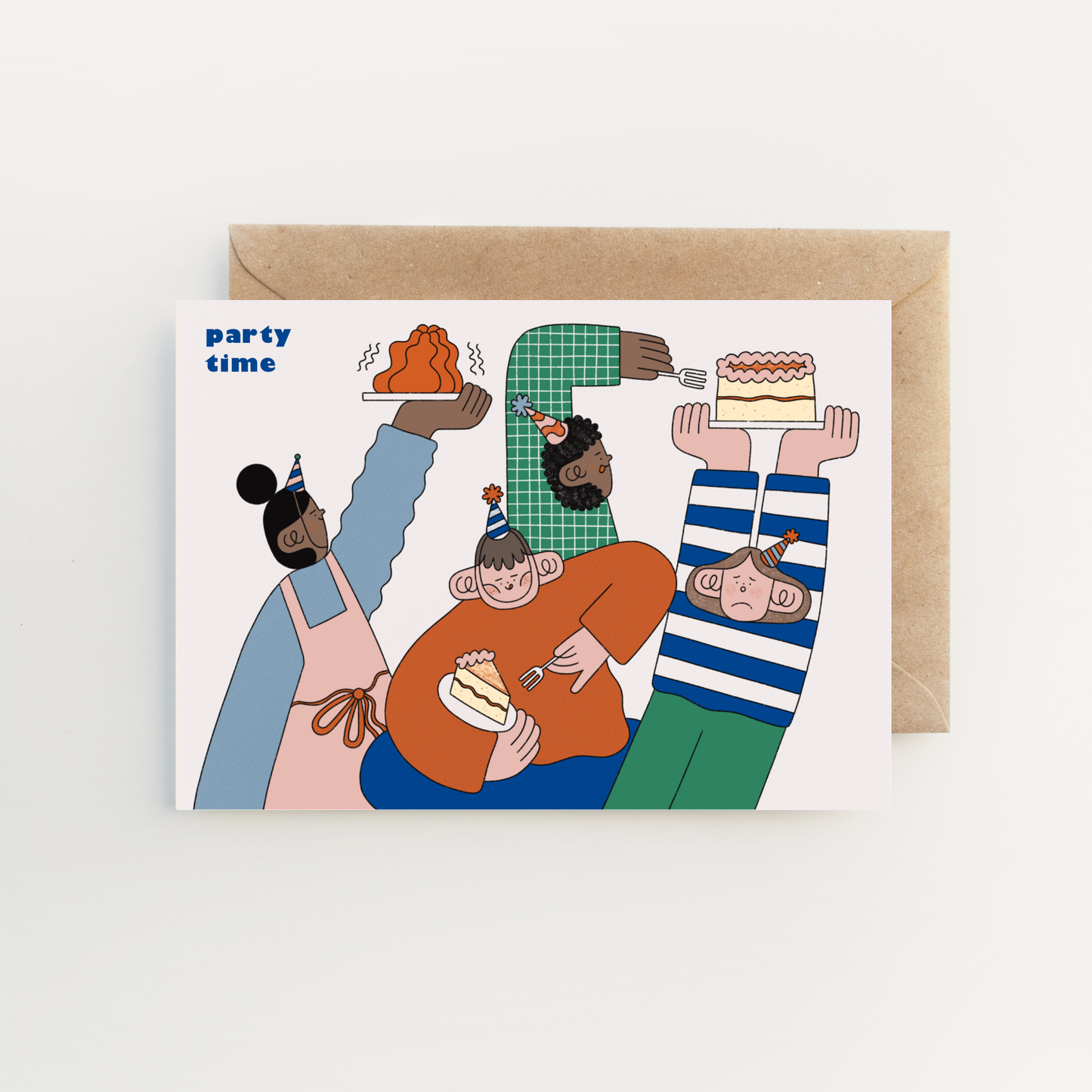 'Party Time' Greetings Card