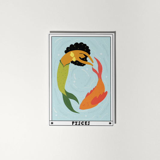 Tarot Pisces Birthday Card | Horoscope | Zodiac Birthday