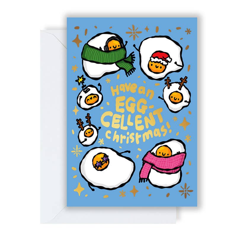 Have An Egg-cellent Christmas Greeting Card