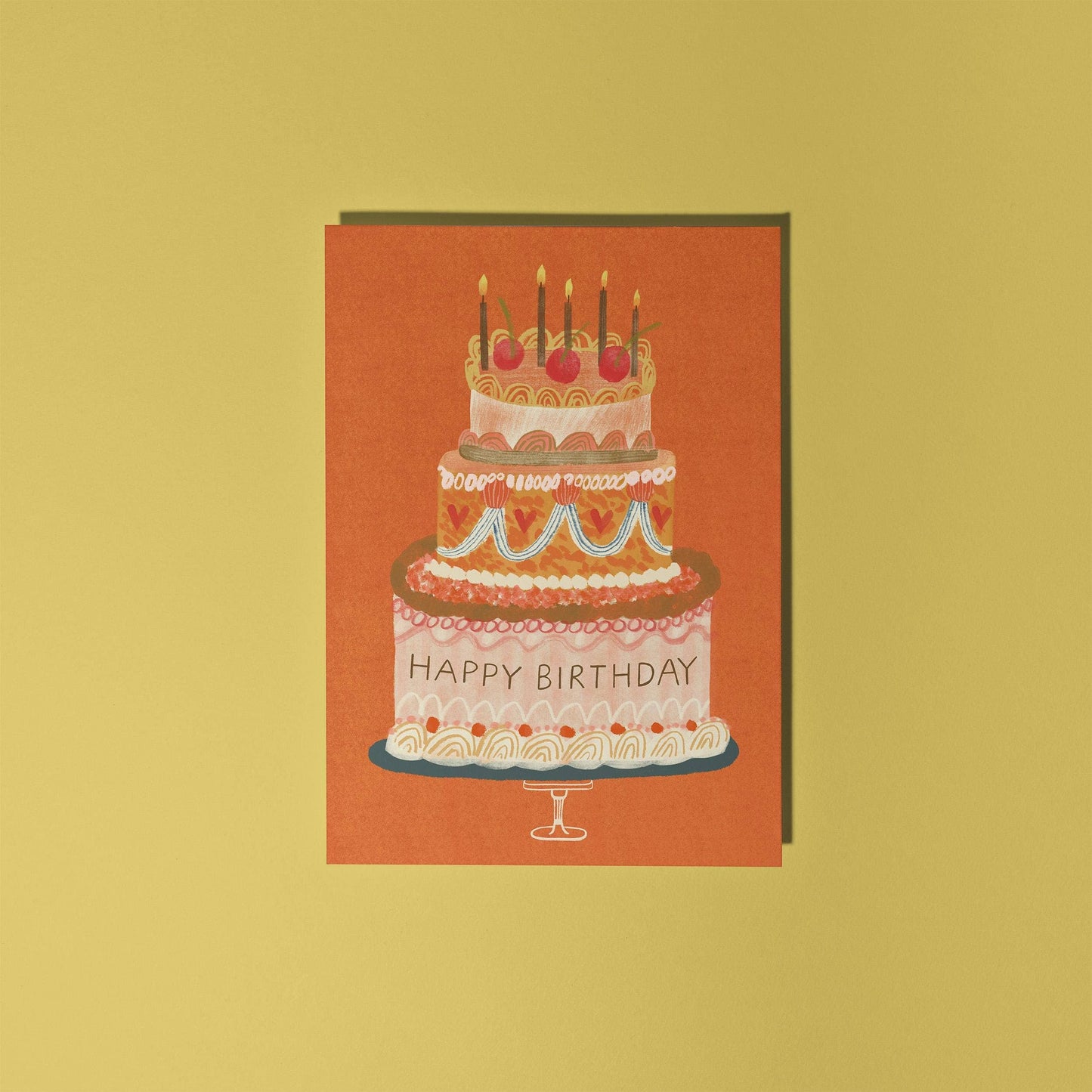 Happy Birthday | Big Birthday Cake | Greeting Card