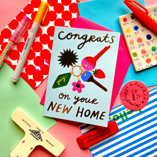 Congrats On Your New Home Keys Greeting Card