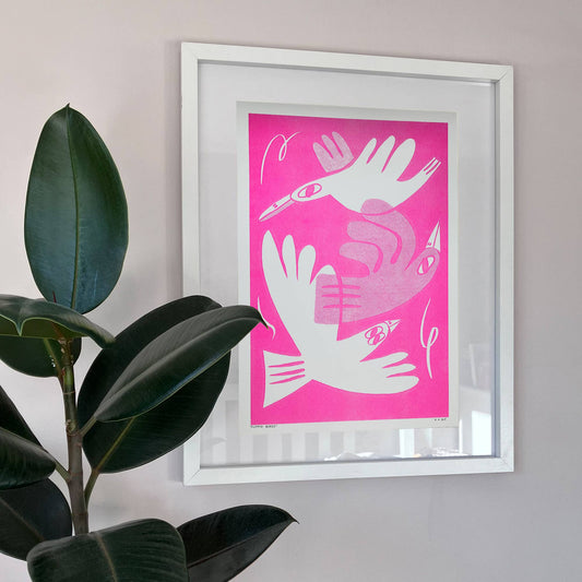 Flying Birds - A3 Riso Print