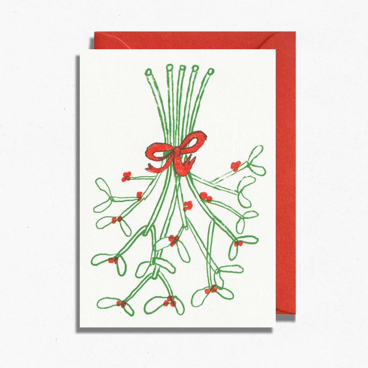 Mistletoe Christmas Card | Winter Plant | Traditional