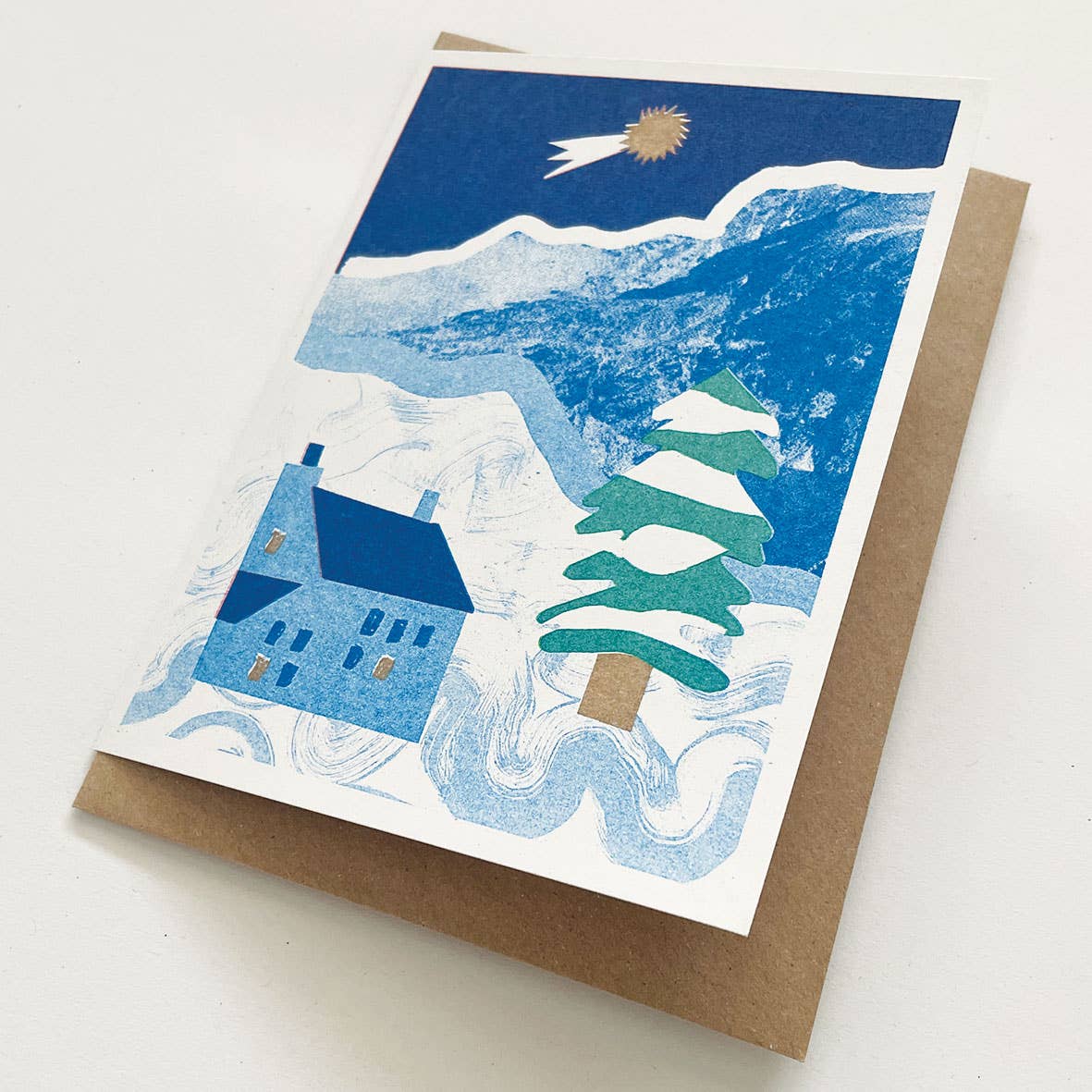 'Winter Valley' Christmas / Holiday Card by Lizzie Lomax