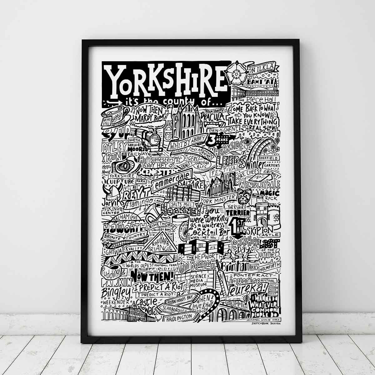 Yorkshire Landmarks It's The Place Of Art Print