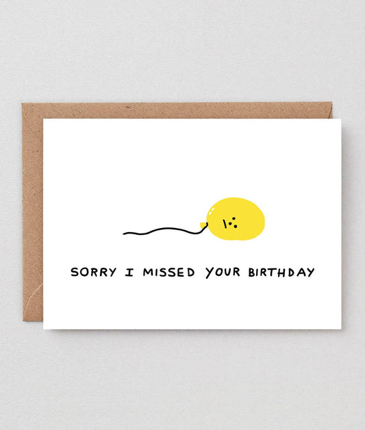 ‘Sorry I Missed’ Greetings Card