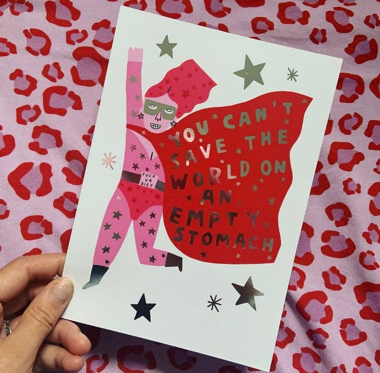 Anti Diet Foiled Print