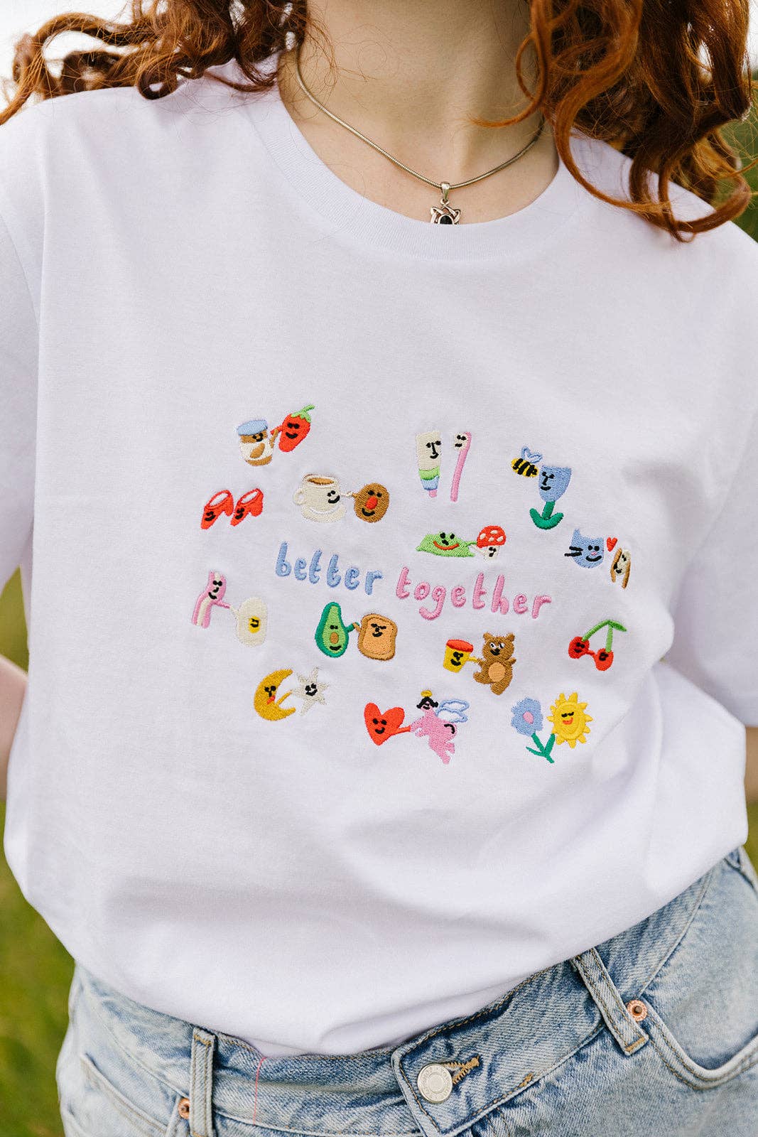 Better Together Embroidered Organic T-Shirt