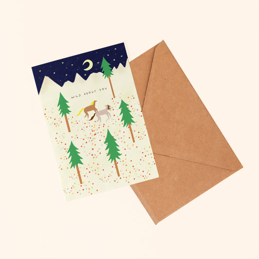 Wild About You Horse Greeting Card