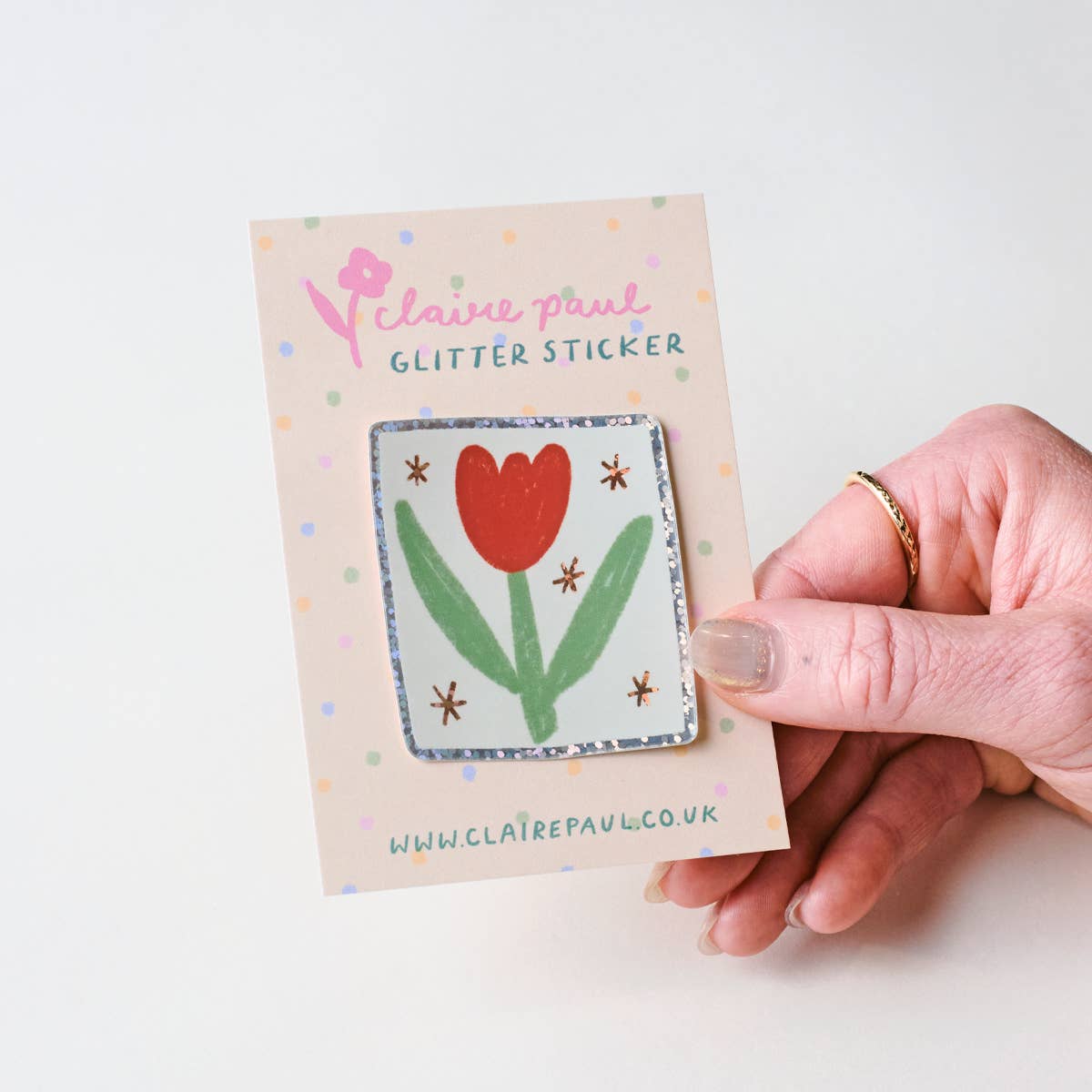 Tulip Holographic Vinyl Sticker