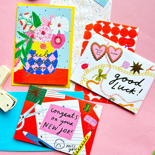 Congrats On Your New Job Stationery Greeting Card Coworker