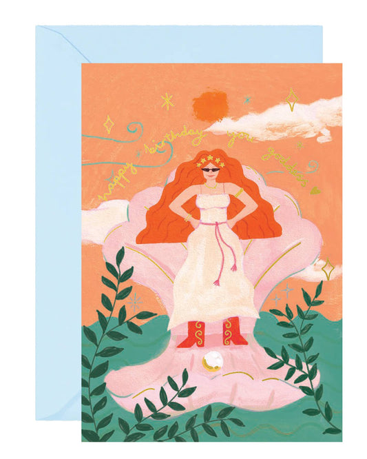 Birthday Goddess Venus card