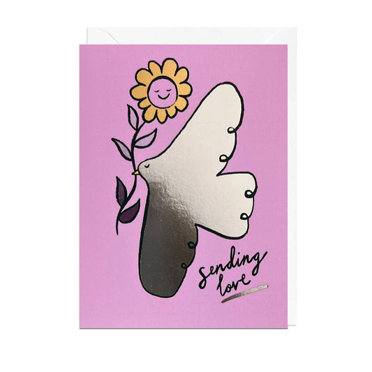 SENDING LOVE DOVE FOIL Card