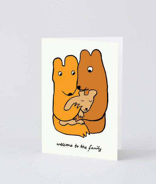 Welcome To The Family Greetings Card