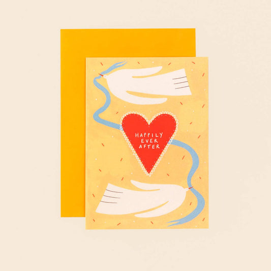 Happily Ever After Wedding Card | Congratulations | A6
