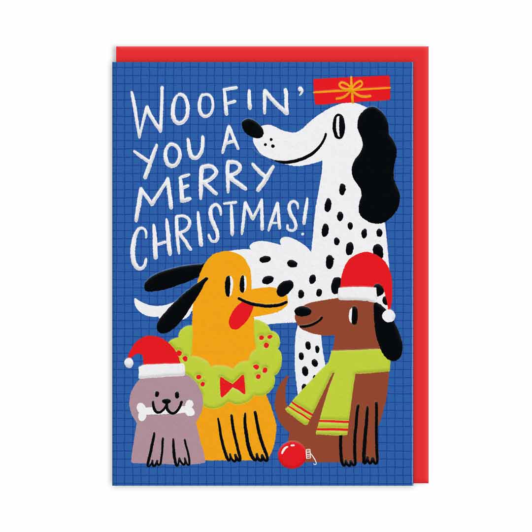 Woofin' You A Merry Christmas Card (9716)