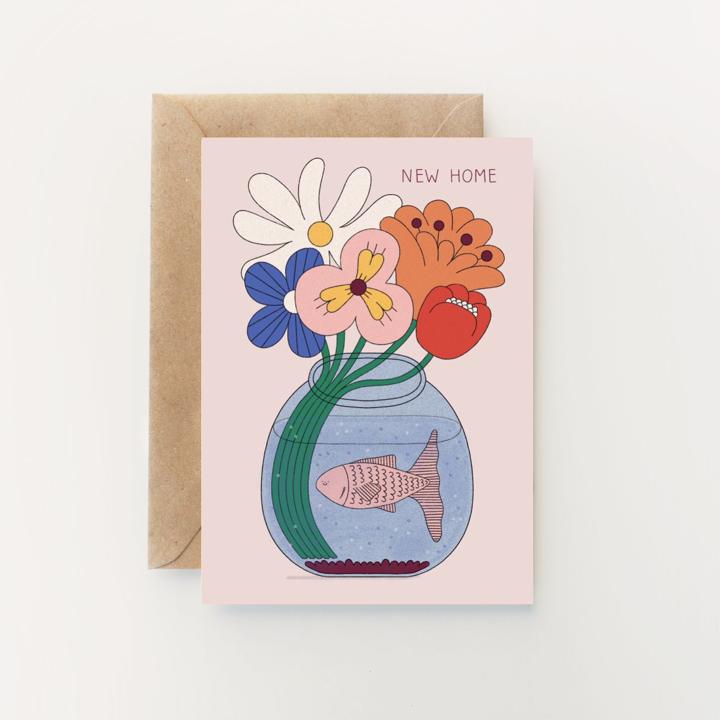 'New Home' Greetings Card