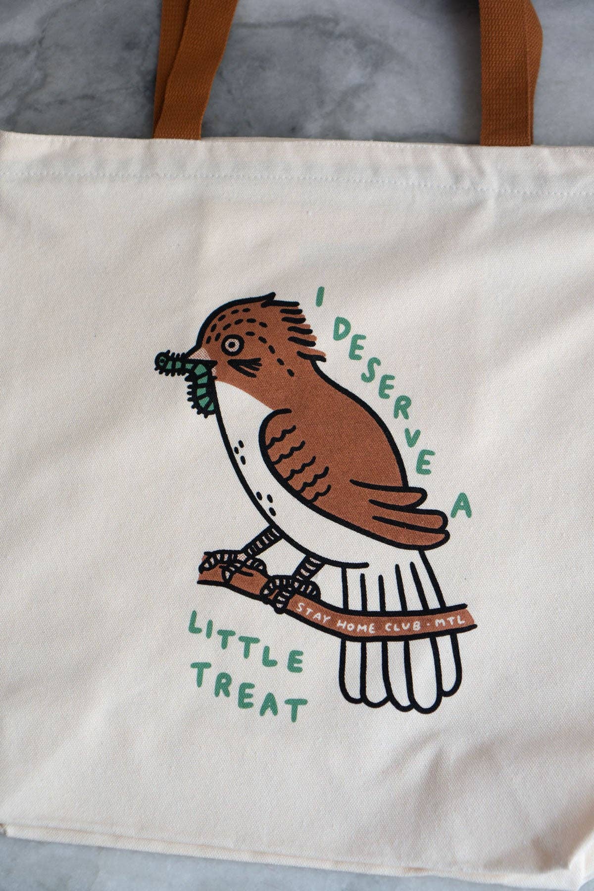 Little Treat Big Zip Tote  | Huge Zippered Canvas Tote