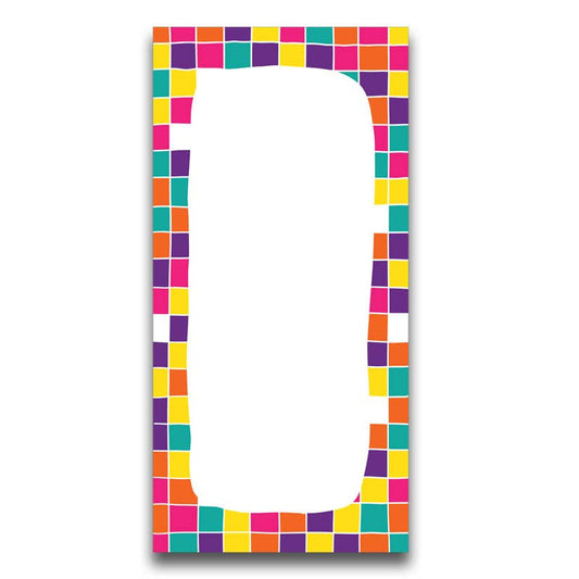 Multi-coloured Check - Notepad
