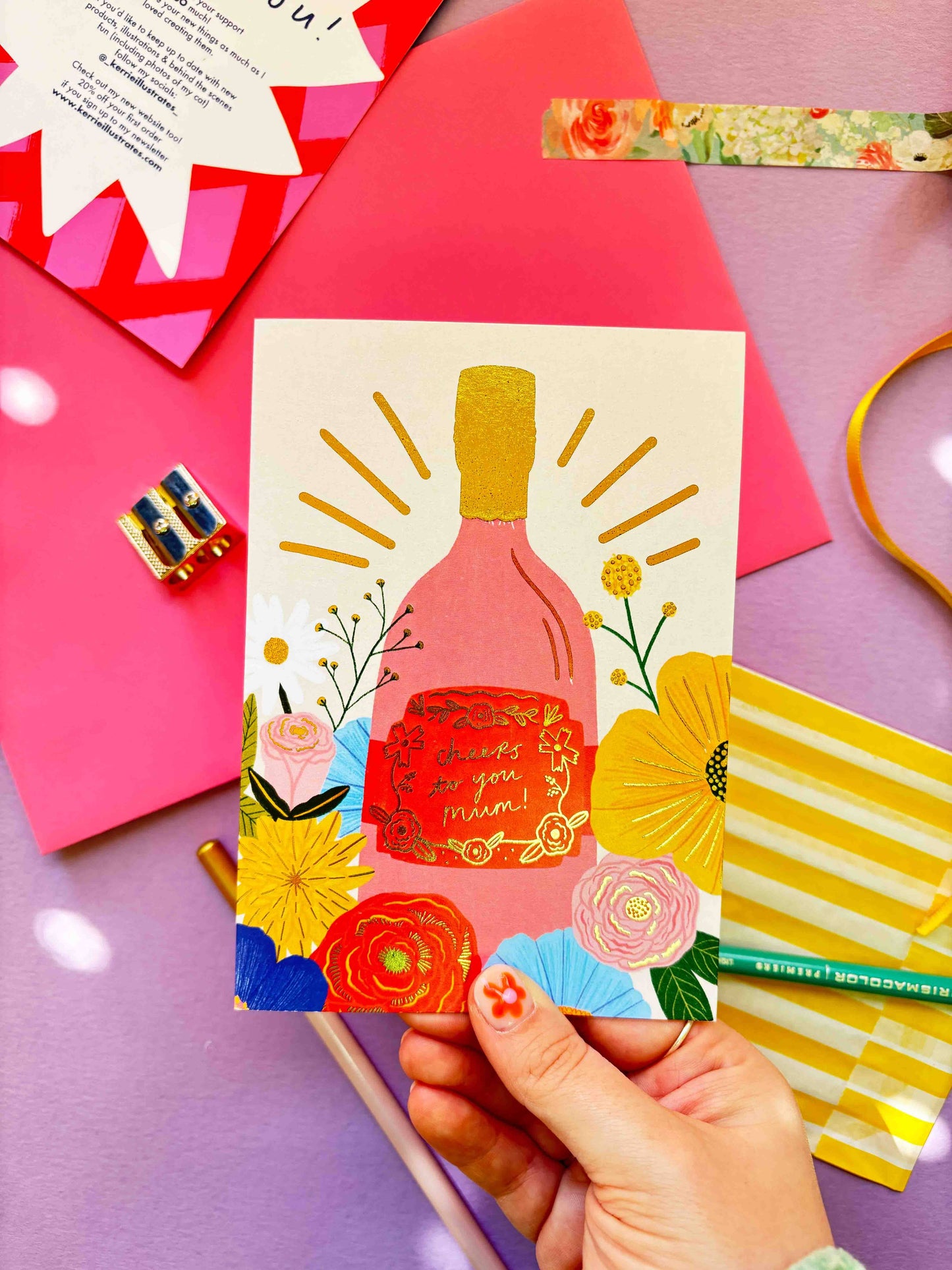 Cheers To You Mum Greeting Card