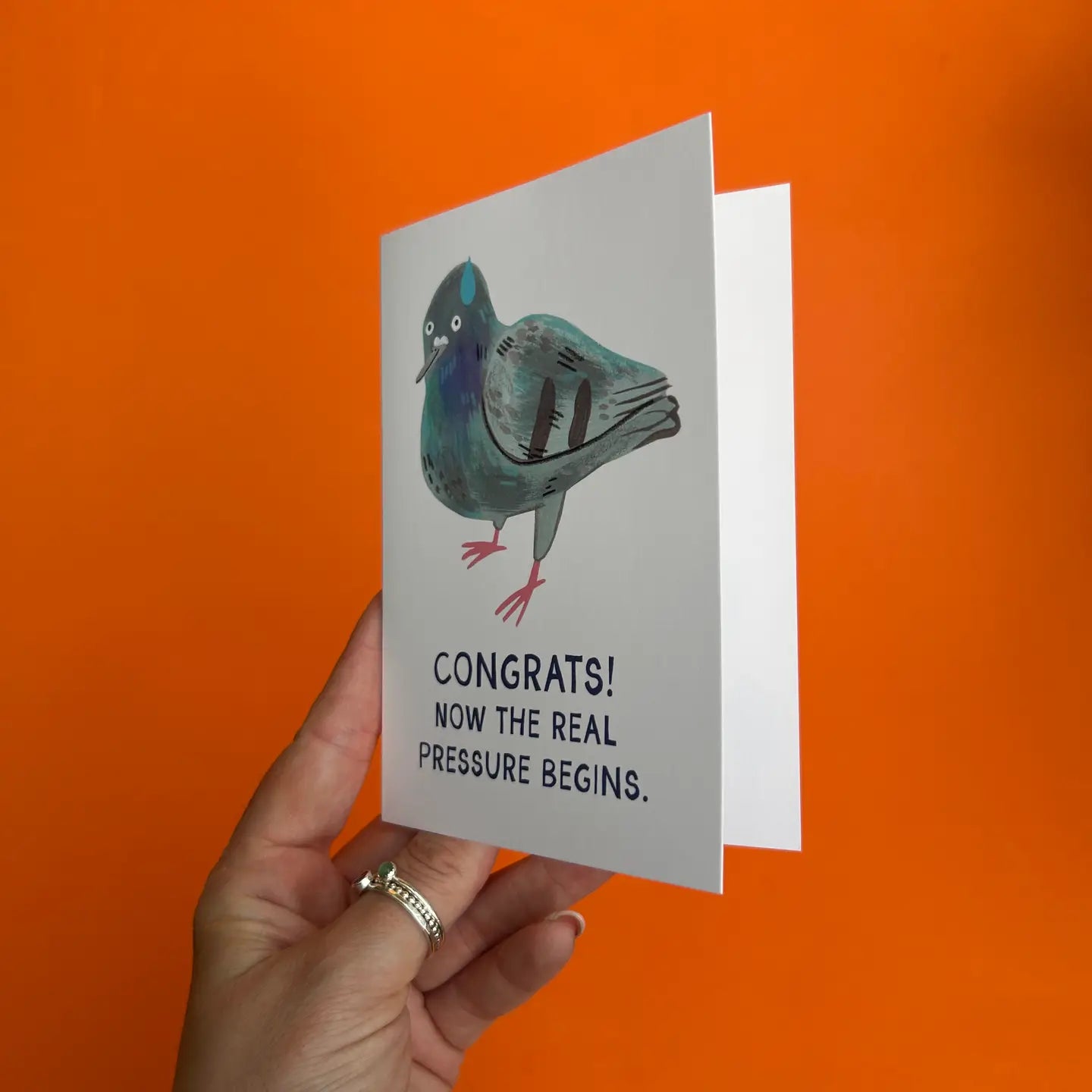 Congrats! Now The Real Pressure Begins Greeting Card