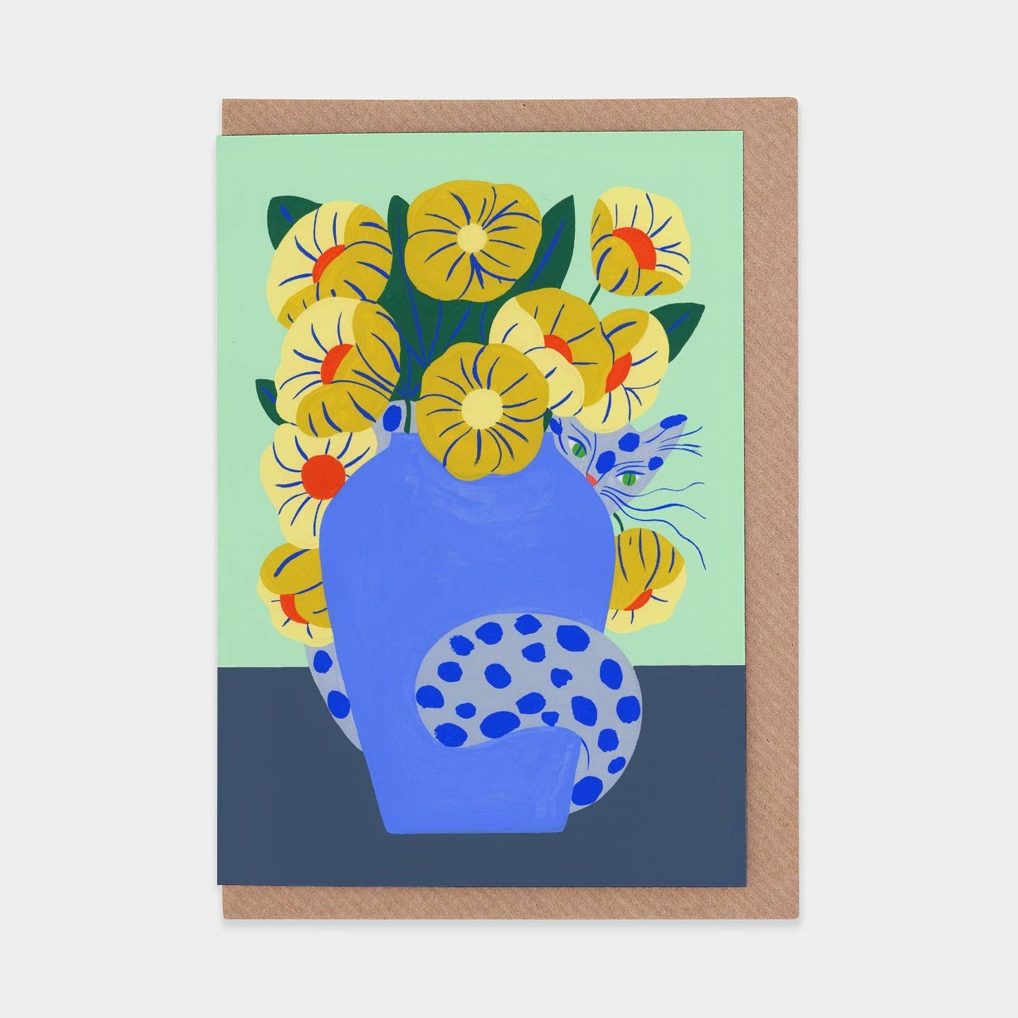 Hidden Cat Greetings Card