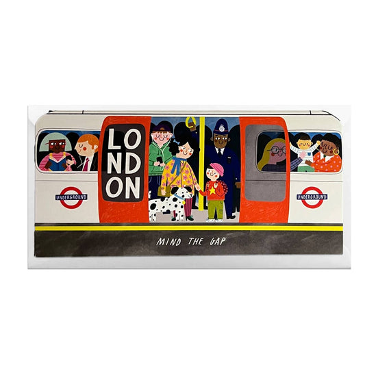 London Underground Die Cut Card