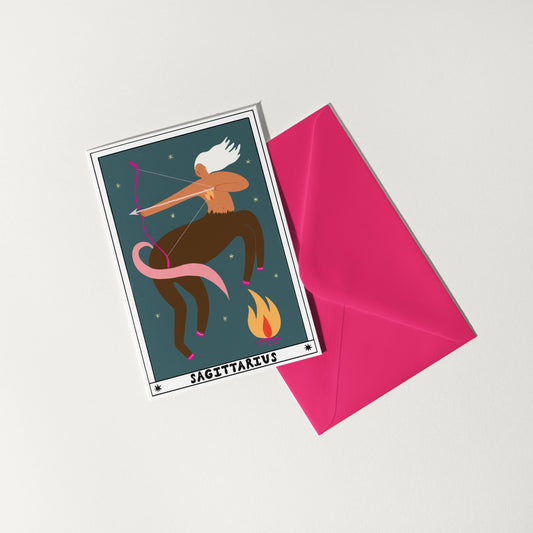 Tarot Sagittarius Birthday Card | Horoscope | Zodiac Card